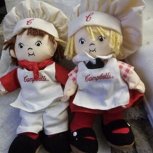 Campbell's Chef Dolls Set - Red and White